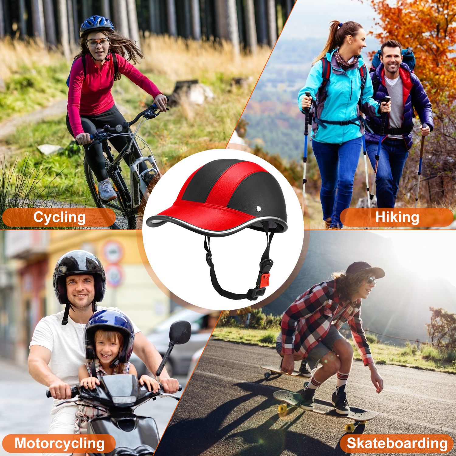 1Pc Safety Bicycle Helmet Adjustable